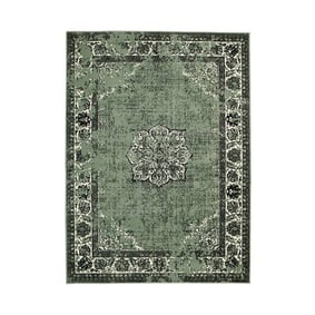 Tapis vintage - Wonder Vert/Noir - product