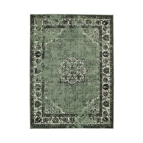 Tapis vintage - Wonder Vert/Noir - sfeer