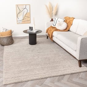Tapis rond berbère - Aicha Taupe