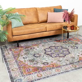 Tapis vintage - Imagine Medaillon Vert