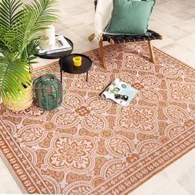 Tapis d'extérieur - Summer Oriental Terracotta