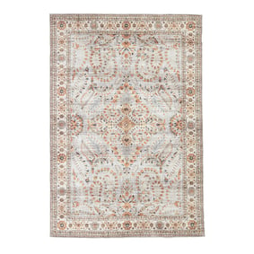Tapis d'extérieur vintage - Santo Flora Gris Clair - sfeer