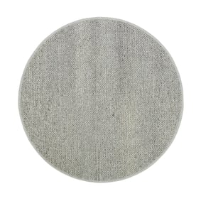Tapis rond en laine - Twist Gris - sfeer