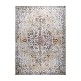 Tapis en viscose - Leyla Medaillon Taupe - product