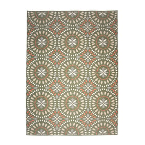 Tapis d'intérieur et d'extérieur - Ranch Mandala Vert - sfeer