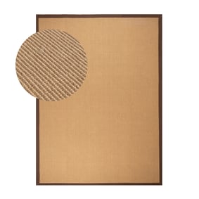 Tapis en sisal - Tulum Border Marron