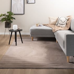 Tapis rond à poils courts - Cozy Taupe