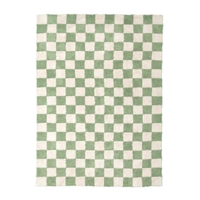 Tapis rétro - Gambit Vert/Blanc - sfeer