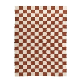 Tapis en coton - Gambit Marron/Blanc - product