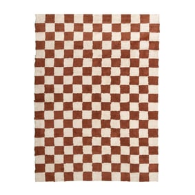 Tapis rétro - Gambit Marron/Blanc - sfeer