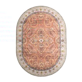 Tapis rétro - Santo Flora Terracotta - product