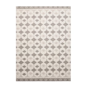 Tapis d'extérieur abstrait - Lorre Blocks Crème/Anthracite - product