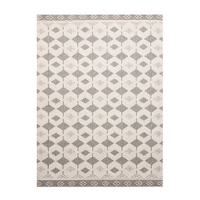 Tapis durable - Lorre Blocks Crème/Anthracite - sfeer