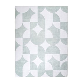 Tapis d'extérieur abstrait - Groovy Tiles Vert - sfeer