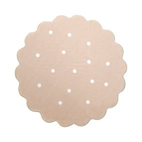 Tapis rond en jute pour l'extérieur - Cloudy Stippen Beige - product