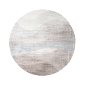 Tapis rond moderne - Field Taupe - sfeer