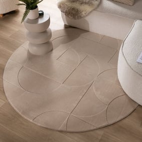 Tapis marbré - Charm Circles Beige