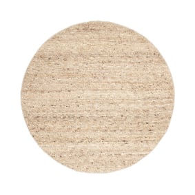 Tapis en laine rond - Feline Taupe/Mélangé - product