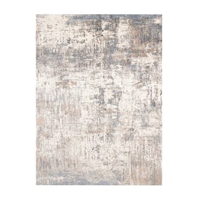 Tapis abstrait - Misha Grunge Crème/Gris - product