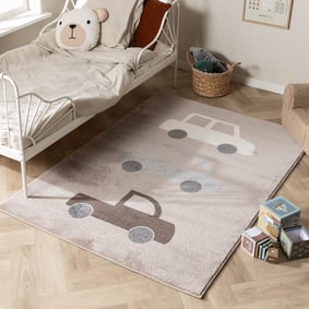 Tapis chambre d'enfant - Bowie Auto Taupe