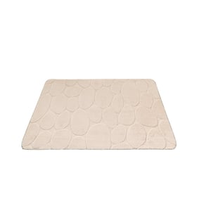 Tapis d'extérieur rond à fleurs - Cassie Pebbles Beige - product