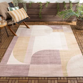 Tapis d'extérieur - Groovy Shapes Pastel