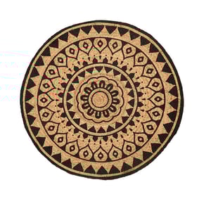 Tapis rond en jute - Henna Ayda Naturel - product
