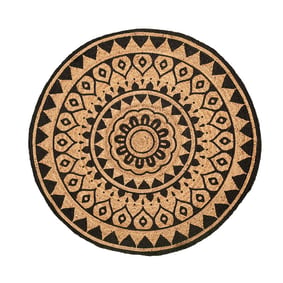 Tapis rond en jute - Henna Ayda Naturel - sfeer