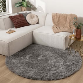 Tapis shaggy ovale - Blaze Gris