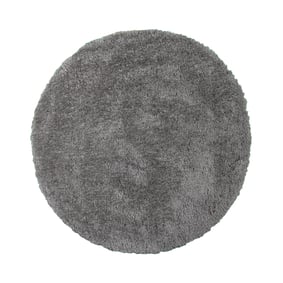 Tapis shaggy rond - Blaze Gris - sfeer