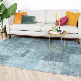 Tapis patchwork - Estate Bleu/Vert