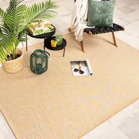 Tapis d'extérieur - Summer Tile Jaune