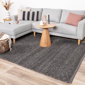Tapis en laine - Feline Anthracite/Mélangé