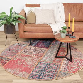 Tapis patchwork rond - Moods Rustique No. 16