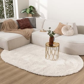 Tapis rond pour enfants - Blaze Blanc
