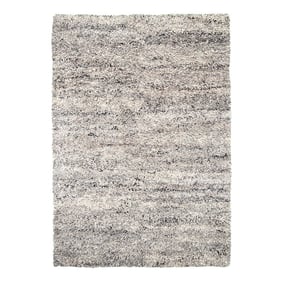 Tapis en laine à poils longs - Royal Gris Clair Mélangé - product
