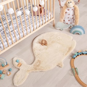 Tapis enfant - Huggy Whale Crème