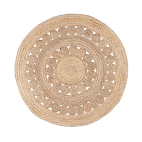 Tapis en jute - Fair Rond Soleil Naturel - sfeer