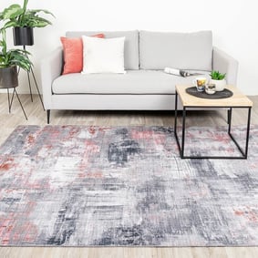 Tapis moderne - Strength Rouge/Rose
