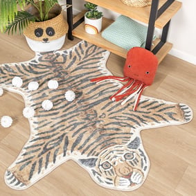 Tapis lavable pour enfant - Wild Tiger Multicolore
