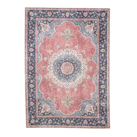 Tapis vintage - Lily Medallion Rouge/Rose - sfeer