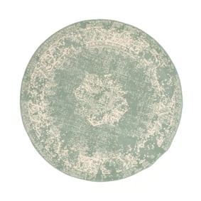 Tapis vintage rond - Wonder Vert - product