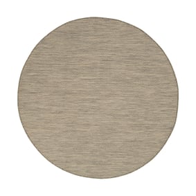 Tapis d'extérieur rond - Malta Arrow Naturel - sfeer