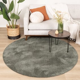 Tapis rond en jute pour l'extérieur - Clean Vert