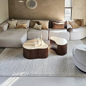 Tapis en laine - Luminous Crème/Mix