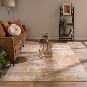 Tapis moderne - Bush Jaune Ocre/Terracotta