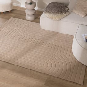Tapis moderne intérieur et extérieur - Charm Arches Beige
