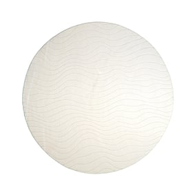 Tapis scandinave rond - Charm Waves Blanc - sfeer