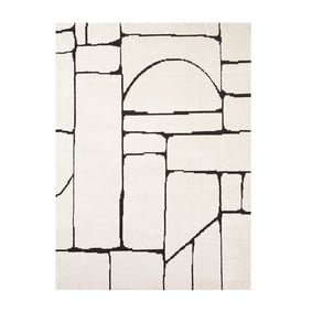 Tapis d'extérieur - Yori Blocks Crème/Noir - product