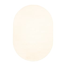 Tapis en laine ovale - Feline Blanc - sfeer